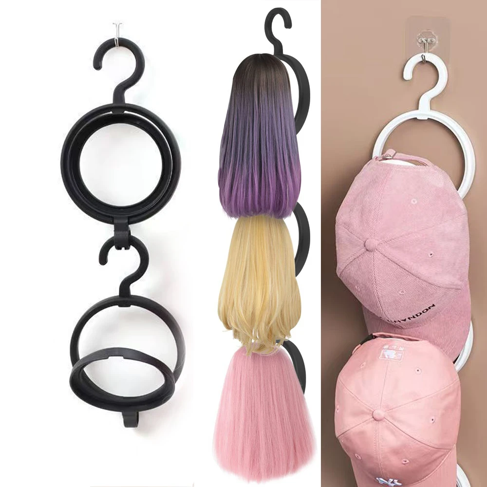 1 x tragbarer Perückenaufhänger-Ständer für mehrere Perücken, Hut-Display, Styling-Display-Werkzeug – langlebiger Aufbewahrungsorganisator für Haar-Accessoires Image