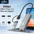 Adattatore Ethernet USB 3.2 tipo C da 5 Gbps RTL8157 Convertitore cavo Internet Lan per scheda di rete RJ45 da 5000 Mbps per PC/laptop Windows 11
