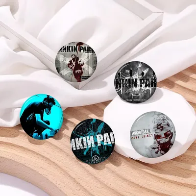 Band L-Linkin Cool P-Park New Brooches Soft Button Pin Funny Silly Gnarpy On A Skateboard Meme Badge