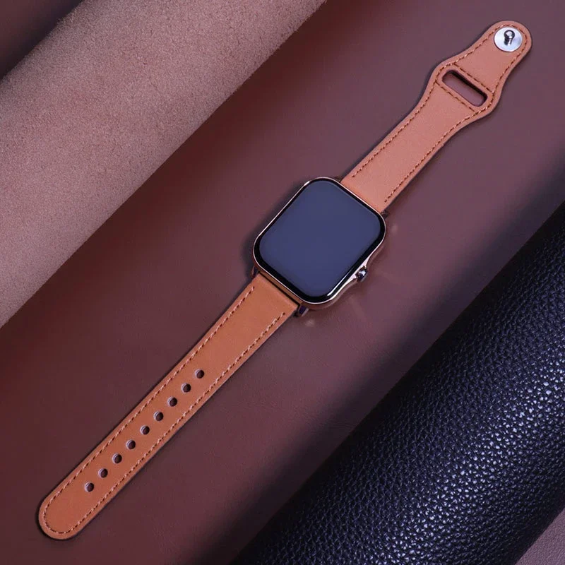 Lederband für Amazfit GTS 4 mini GTR 4-3-2 GTR 42/47mm 20MM 22mm Sportarmband Samsung Galaxy Watch 7 FE 6 5 4 Classic Armband Image