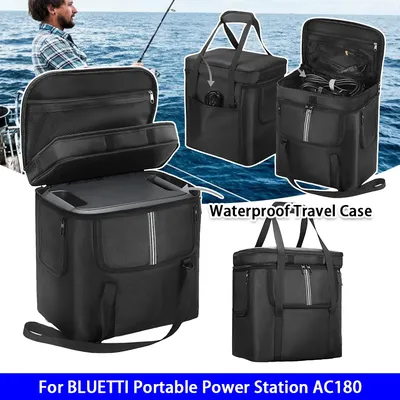 Tragetasche für BLUETTI Portable Power Station AC180 Tasche Aufbewahrungstasche Schutzhülle Anti-Drop mit Schultergurt und Griff