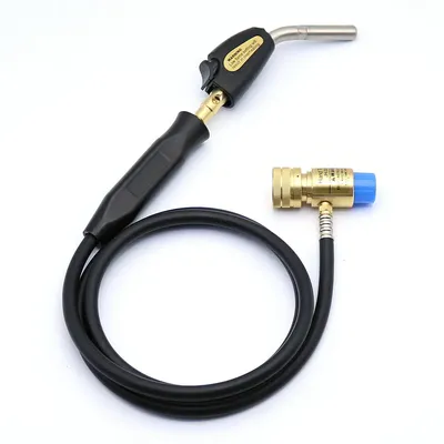 Mapp Soldering Gas Torch Self Ignition Plumbing Turbo Torch Solder Welding Torch with Welding Hose