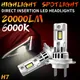 DZTR 2 pezzi Turbo LED H7 lampadina per fari a LED Mini Wireless 100W 20000LM CSP per faro per auto lampada frontale automatica H7 12V 6000K bianco
