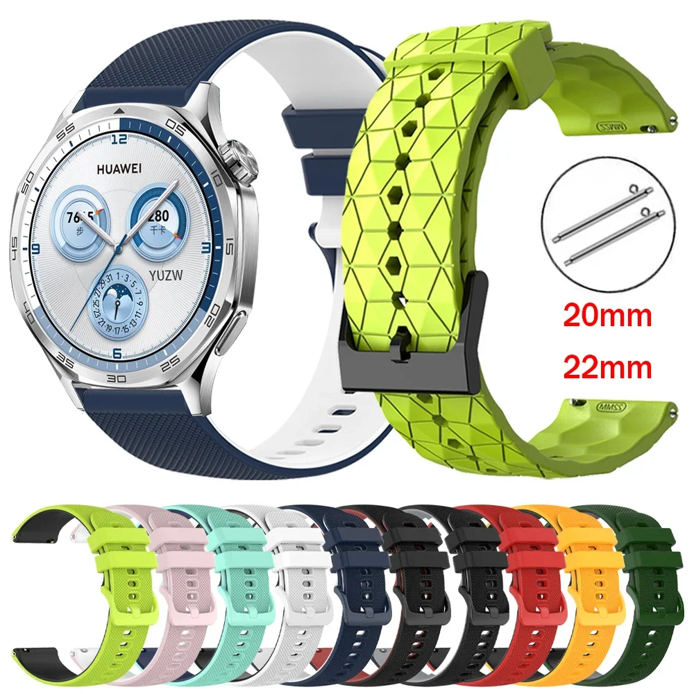 20 mm 22 mm Silikonarmband für Huawei Watch GT5 Pro GT 4 3 GT2 46 mm/42 mm Runner Buds Bands Honor Magic Watch Sportgürtel Armband Image