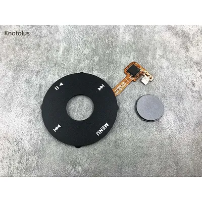 black color repair replacement click wheel gray central button key for iPod 6th 7th gen classic 80gb