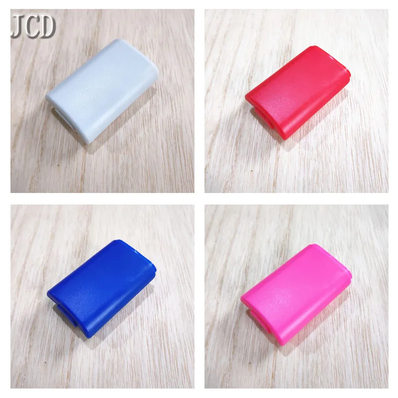 JCD 1 STÜCK Weiß/Rosa/Blau/Rot Batterieabdeckung Case Kit Geeignet für Xbox 360 Wireless Controller Joystick Game Controller Image
