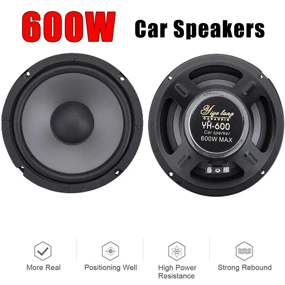 1PCS Auto Lautsprecher 600W 2-Wege Fahrzeug Tür Auto Audio Musik Stereo Subwoofer Full Range Frequenz Automotive lautsprecher Image