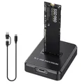 Custodia SSD esterna per disco rigido SSD M.2 Custodia SSD per lettura online da 10G per velocità di scrittura per docking station SSD M.2 NVME o SATA
