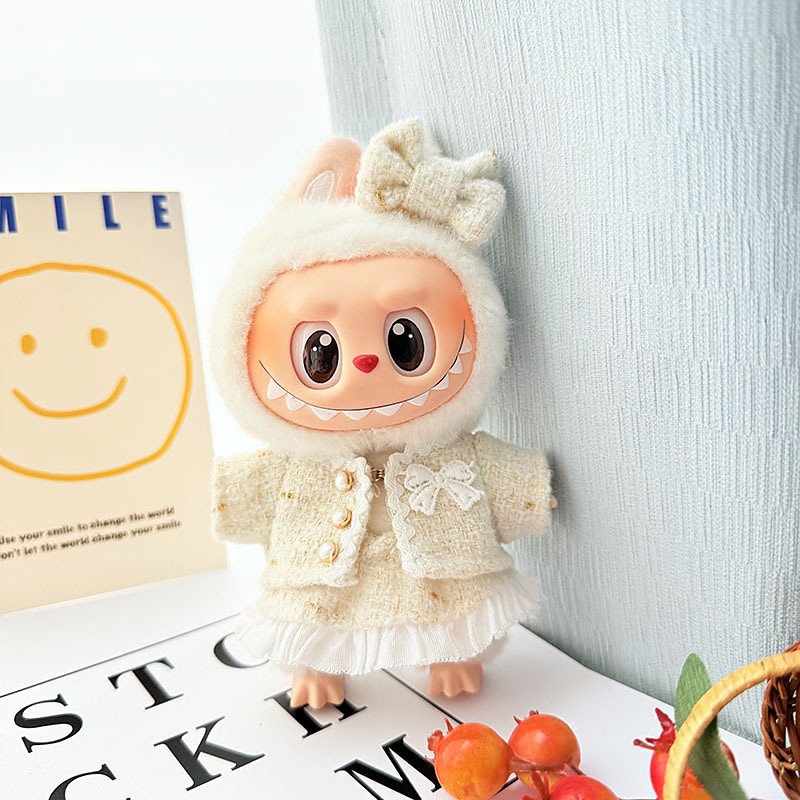 Clothes Set for 17cm Dolls Lobuboo Fashion Clothes Accessories Outfit Suitable for 6.69inch (17cm) Doll Soft Cotton Clothing Replacement No Doll ONLY Clothes