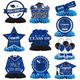 Graduation Decorations 2025, 10PCS Graduation Centerpieces for Table Blue Black Graduation Party Decoration Class of 2025 Congrats Grad Honeycomb Centerpieces Table Decor for Graduation Party Supplies