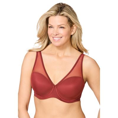 Plus Size Women's Leading Lady® The Jolene Perfect Plunge Underwire Bra by Leading Lady in Spiced Apple (Size 52 C)