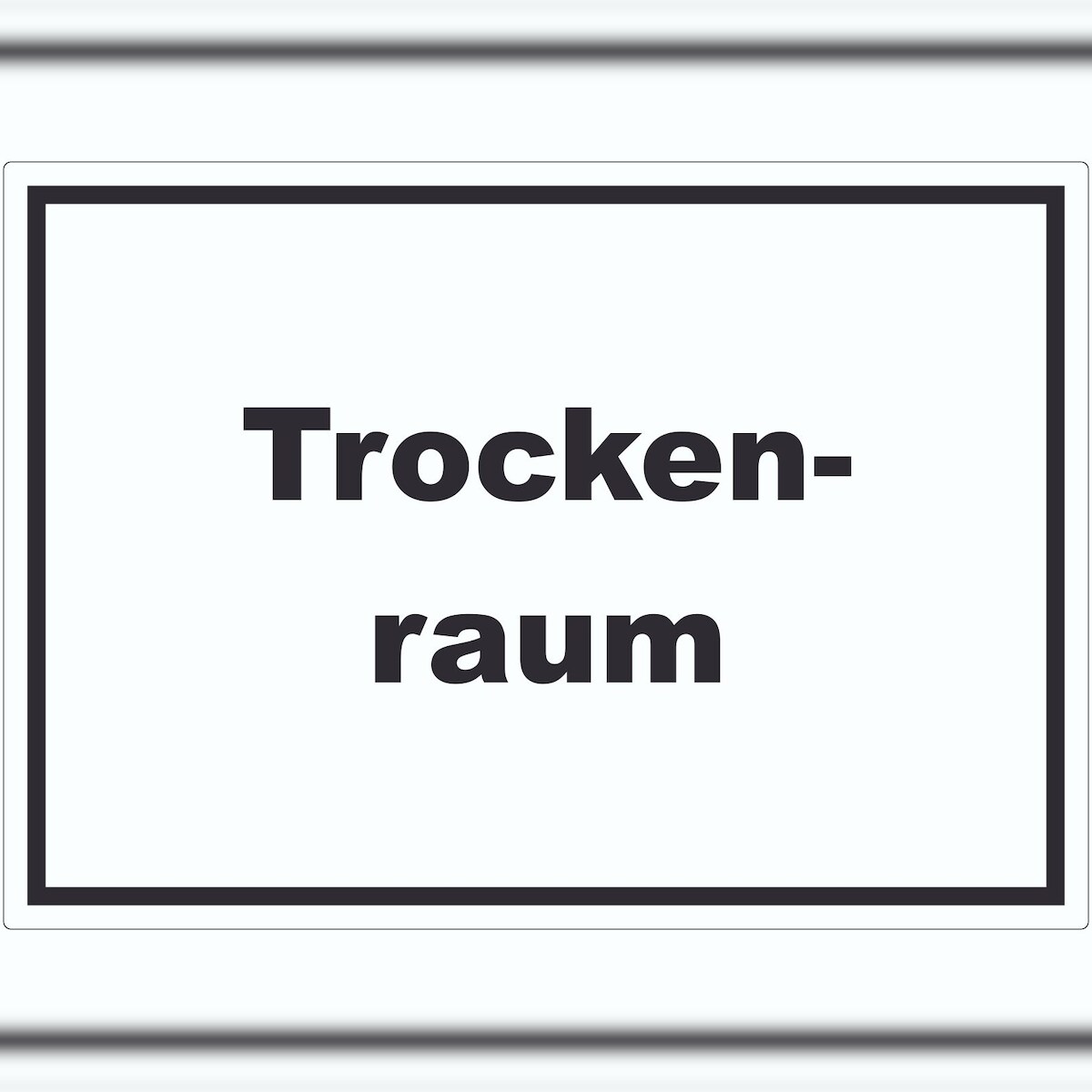 HB-Druck Trockenraum Aufkleber mit Text Wäsche trocknen waagerecht A6 (105x148mm) Image