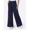 Jerseyhose HEINE, Damen, Gr. 48, Normalgrößen, blau (marine), 50% Modal, 44% Polyester, 6% Elasthan, unifarben, Hosen