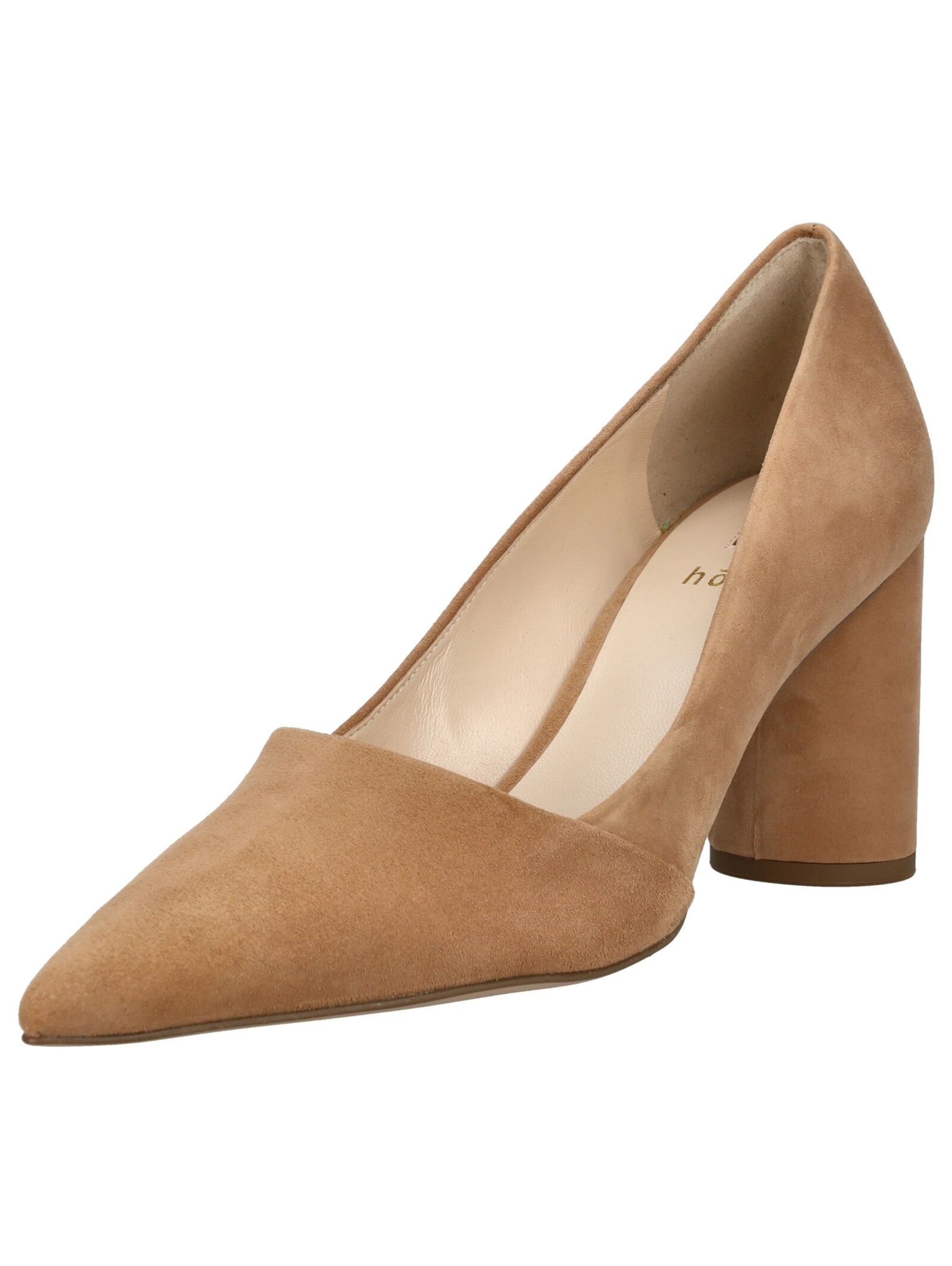 Pumps HÖGL "Högl Pumps Veloursleder", Damen, Gr. 38, braun (nougat), Veloursleder, Schuhe Pumps