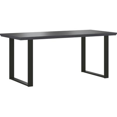 Esstisch HOME AFFAIRE "York, Tisch in Hunton Oak", grau (anthrazit, schwarz, anthrazit), B:180cm H:76cm T:80cm, Tische, mit Metallgestell, im Industrialdesign Image