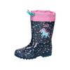 Gummistiefel LICO "Stiefel Powerlight W Blinky", Gr. 25, blau, Synthetik, Schuhe