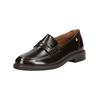 Slipper PAUL GREEN "Paul Green Slipper Glattleder", Damen, Gr. 37,5, braun, Glattleder, casual, Schuhe