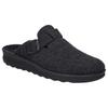 Pantoffel JOSEF SEIBEL "Metz 240", Herren, Gr. 47, grau (dunkelgrau), Filz, klassisch, Schuhe, Hausschuh, Clog, Filzschuh in Komfortweite H (sehr weit)