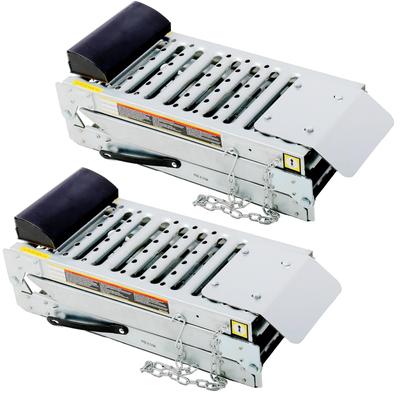 2 Sets Foldable Car Ramp, 1000 Lbs Capacity Space-saving Folding Portable Aluminum Lightweight Ramp For Car