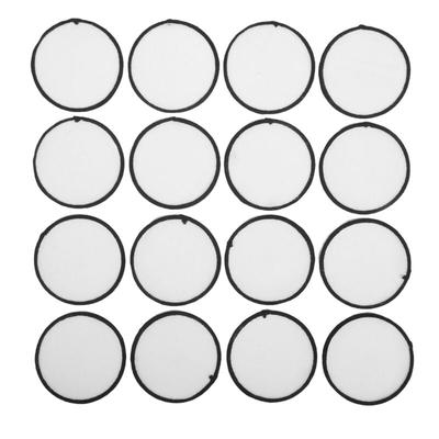 16 StüCk Sublimation Patch Leerzeichene, Hochwertiger Stoff zum AufbüGeln, Runder für Kleidung, Image