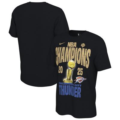 Oklahoma City Thunder Nike NBA Champions Konfetti-Umkleide-T-Shirt Image