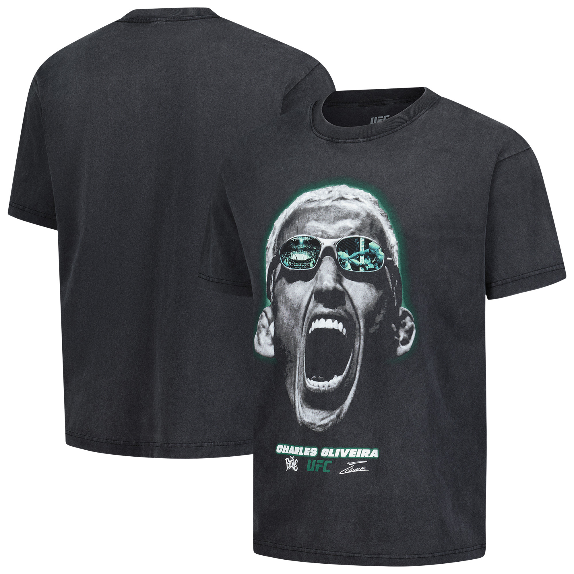 Charles Oliveira Fight Vision Boxy T-Shirt für Herren in schwarz Image