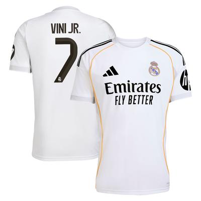Real Madrid adidas Heimtrikot 2025-26 mit aufdruck Vini Jr. 7 Image