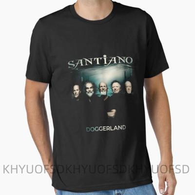 TEMU Santiano Band Round Neck Short Sleeve, Breathable Casual Cotton T-shirt Image