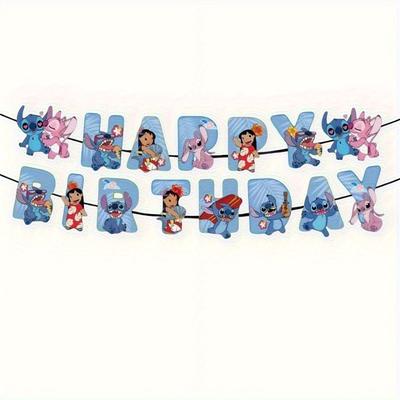 TEMU Pink And Happy Birthday Banner Streamer Party Decorations For All Festive Occasions And Gatherings Image