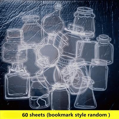 TEMU 60pcs Transparent Flower And Bookmark Set, Exquisite Gift, Handmade Natural Dried Flower Page Markers, , Plant Specimen Creative Gifts, Perfect Gift For Book Enthusiasts, Readers Image