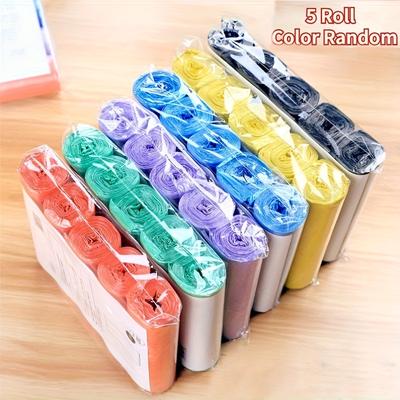 TEMU 5 Rolls 1pc Of 375 Disposable Trash Bags - Home, Kitchen, Office, And Restaurant Cleaning!, Halloween Gift, Christmas Gift