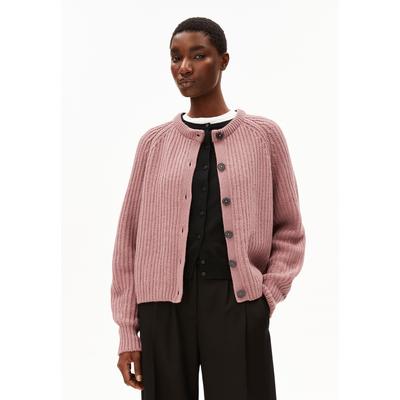 SELMAA - Frauen Loose Fit Strickjacke - lila (Größe: S) Image