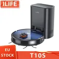 Aspirapolvere robot Ilife T10S, aspirapolvere e scopa 2 in 1, stazione autosvuotante, aspirazione 3000 Pa, sacchetto per la polvere da 2,5 litri, navigazione L