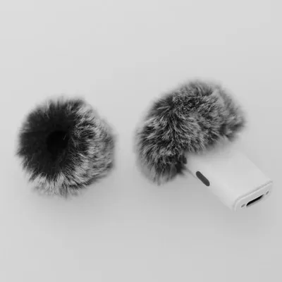 Furry Microphone Windscreen Mic Cover Windshield for K10 Wireless Lavalier Microphone Indoor Outdoor