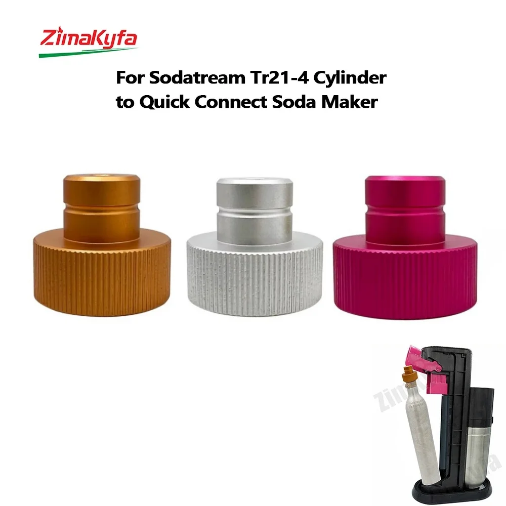 Tr21-4 Blauer 60L CO2-Zylinderkonverter zum Schnellanschluss Sodastream Soda Water Maker Art Terra DUO Ersetzen Sie den rosa Tank Image