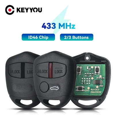 KEYYOU Car Remote Control Key For Mitsubishi Outlander ASX Lancer Triton Lama Pajero MIT8 MIT11 ID46