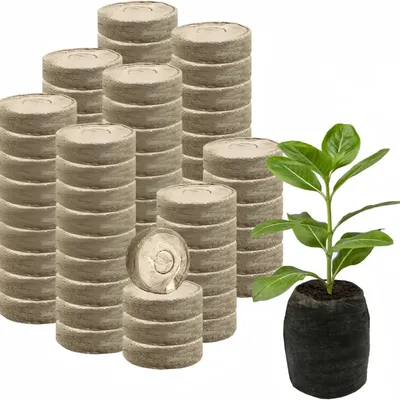 50/30/20pcs Seedling Block Non-woven Fabric Absorbs Water Compresses Nutrient Soil for Sowing Seedlings Vegetables Fruits Melons