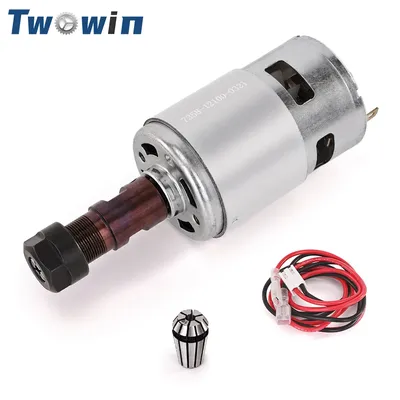 TWOWIN 775 Spindle Motor 20000 RPM DC 24V Mini Ball Bearing Large Torque Low Noise High Power