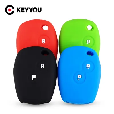 KEYYOU 2BTN Car Remote Key Case Shell for Renault Clio Duster DACIA Logan 2 3 Sandero for Nissan