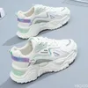 2025, Damen-Sportschuhe, flache Schuhe, Damenschuhe, grüne Freizeitschuhe, Damenschuhe mit dicken Sohlen, Damenschuhe