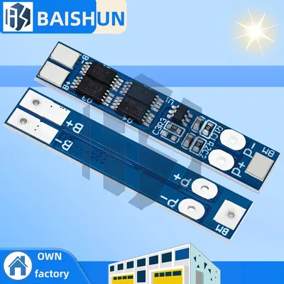 2S 7.4V 8A 18650 Battery Management System - Triple Protection Board for