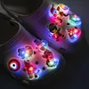 1 Stück LED Schuh zubehör Charms Weihnachts baum niedlichen Weihnachts hunde Katzen Schuh dekorationen für Clogs Sandalen Kinder bevorzugen Weihnachts geschenke