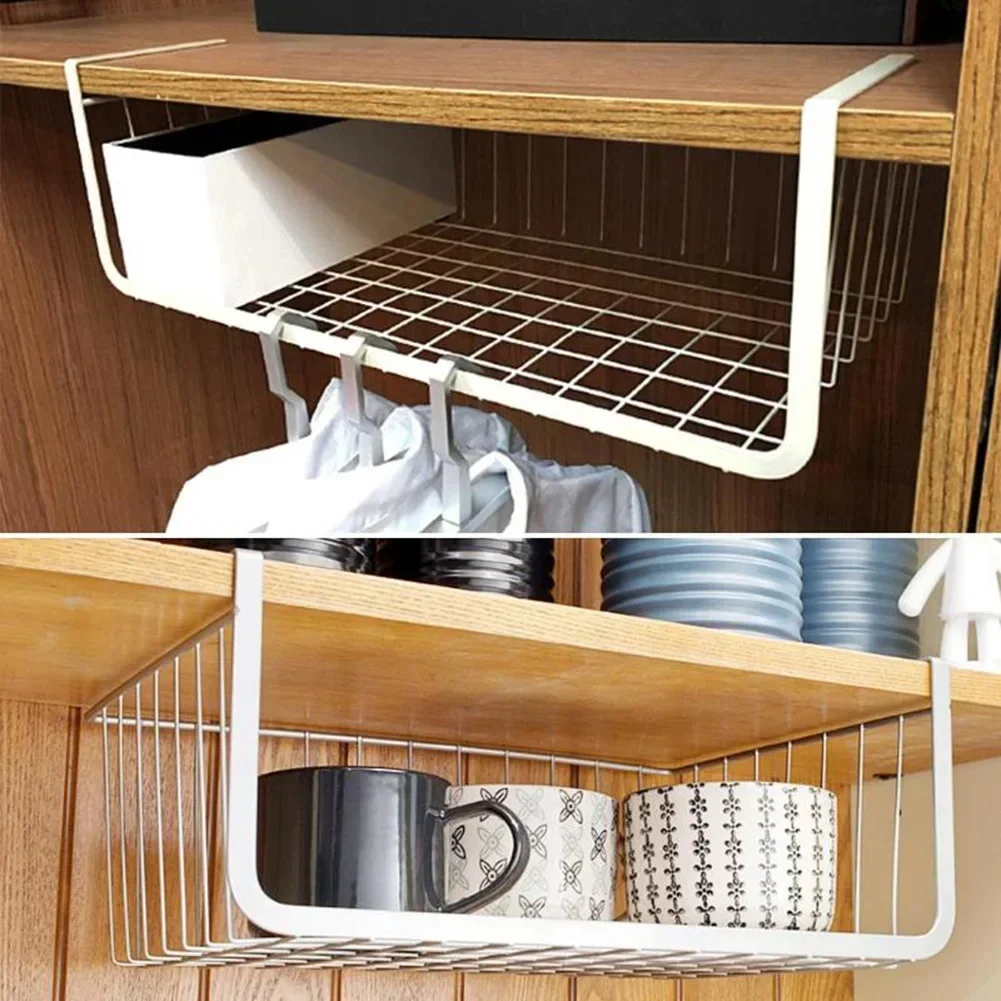 Neue S/L Schrank Unter Lagerung Eisen Schrank Schrank Schreibtisch Hängen Mesh Korb Draht Bücherregal Regal Rack Organizer