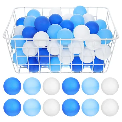 120-teiliges Tennisbälle-Set aus PP-Material, buntes Pingpong-Massen-Set für das Training von farbigen Ballspielen, leichte Aufbewahrung von Massenbällen Image