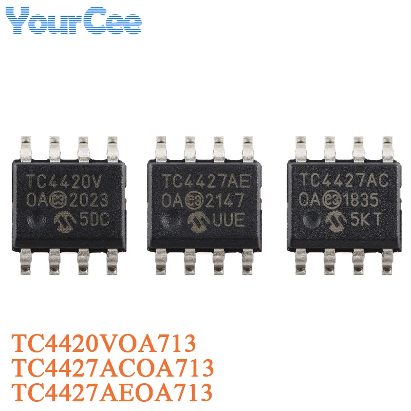 5 Stück/1 Stück TC4420VOA713 SOIC-8 TC4420VOA TC4420 6A Hochgeschwindigkeits-MOSFET-Treiberchip TC4427ACOA713 TC4427AEOA713 TC4427EOA713 TC4424AV Image
