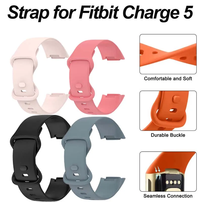 Weiches TPU-Uhrenarmband für Fitbit Charge 5 6 Band-Armband für Fitbit Charge 5 6 Armband Ersatz-Smartwatch-Zubehör Image