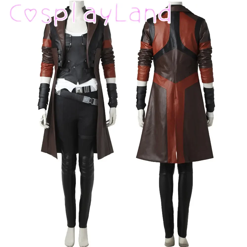 Galaxy Killer Gamora Cosplay Outfit Halloween Maskerade Superhelden Kostüm Kunstleder Kleidung für Frauen Anzug Guardians Image