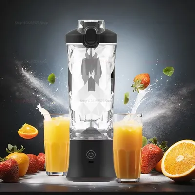 Portable mixer 600ml Household fruit cup smoothie mixer 4000mAh USB rechargeable smoothie mixer