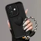 Per Oppo A5 Pro Custodia Oppo A5 Pro 5G CPH2695 Custodia per telefono Confezione completa opaca Love Heart Hnad Strap Cover posteriore