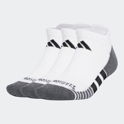 Funktionssocken ADIDAS PERFORMANCE "PRF CC C LOW 3P", Herren, Gr. XL (46/48), schwarz-weiß (weiß, schwarz), Obermaterial: 55% Polyester, 42% Baumwolle, 2% Elasthan, 1% sonstige Fasern, Socken Image
